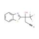 3-(1,3-benzothiazol-2-yl)-4,4,4-trifluoro-3-hydroxybutanenitrile - chemical structure image