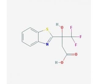 3-(1,3-benzothiazol-2-yl)-4,4,4-trifluoro-3-hydroxybutanoic acid - chemical structure image