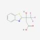 3-(1,3-benzothiazol-2-yl)-4,4,4-trifluoro-3-hydroxybutanoic acid - chemical structure image