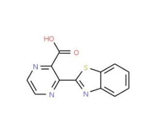 3-(1,3-Benzothiazol-2-yl)pyrazine-2-carboxylic acid - chemical structure image