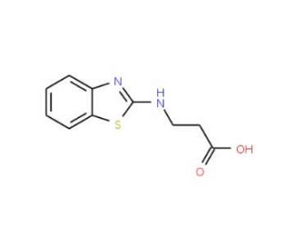 3-(1,3-benzothiazol-2-ylamino)propanoic acid (CAS 104344-75-4) - chemical structure image