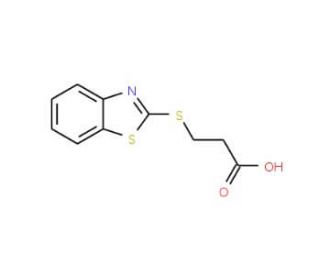 3-(1,3-Benzothiazol-2-ylthio)propanoic acid (CAS 4767-00-4) - chemical structure image