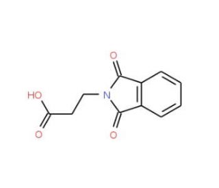 3-(1,3-Dihydro-1,3-dioxo-2H-isoindol-2-yl)propanoic acid (CAS 3339-73-9) - chemical structure image