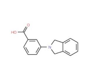 3-(1,3-Dihydro-isoindol-2-yl)-benzoic acid (CAS 130373-81-8) - chemical structure image