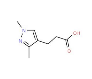 3-(1,3-Dimethyl-1H-pyrazol-4-yl)-propionic acid - chemical structure image