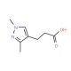 3-(1,3-Dimethyl-1H-pyrazol-4-yl)-propionic acid - chemical structure image