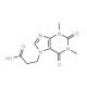3-(1,3-dimethyl-2,6-dioxo-1,2,3,6-tetrahydro-7H-purin-7-yl)propanoic acid (CAS 17781-08-7) - chemical structure image