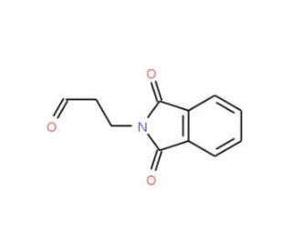 3-(1,3-Dioxo-1,3-dihydro-isoindol-2-yl)-propionaldehyde (CAS 2436-29-5) - chemical structure image