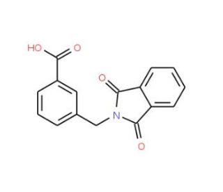 3-(1,3-Dioxo-1,3-dihydro-isoindol-2-ylmethyl)-benzoic acid (CAS 106352-01-6) - chemical structure image