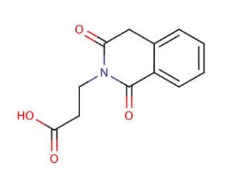 3-(1,3-dioxo-3,4-dihydroisoquinolin-2(1H)-yl)propanoic acid - chemical structure image