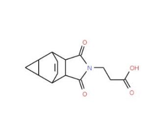 3-(1,3-Dioxooctahydro-4,6-ethenocyclopropa-[f]isoindol-2(1H)-yl)propanoic acid - chemical structure image