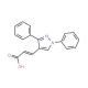 3-(1,3-Diphenyl-1H-pyrazol-4-yl)-acrylic acid (CAS 73221-47-3) - chemical structure image