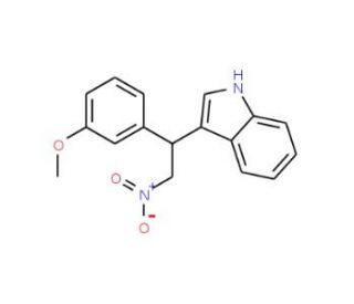 3-[1-(3-Methoxy-phenyl)-2-nitro-ethyl]-1H-indole - chemical structure image