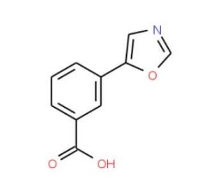 3-(1,3-Oxazol-5-yl)benzoic acid (CAS 252928-82-8) - chemical structure image