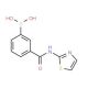 3-(1,3-Thiazol-2-ylcarbamoyl)benzeneboronic acid (CAS 850567-34-9) - chemical structure image
