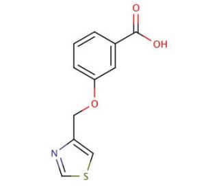 3-(1,3-thiazol-4-ylmethoxy)benzoic acid - chemical structure image
