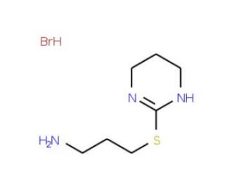 3-(1,4,5,6-Tetrahydro-pyrimidin-2-ylsulfanyl)-propylamine hydrobromide - chemical structure image