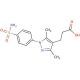 3-{1-[4-(aminosulfonyl)phenyl]-3,5-dimethyl-1H-pyrazol-4-yl}propanoic acid - chemical structure image