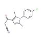3-[1-(4-Chloro-phenyl)-2,5-dimethyl-1H-pyrrol-3-yl]-3-oxo-propionitrile - chemical structure image