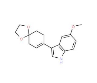 3-(1,4-Dioxaspiro[4.5]dec-7-en-8-yl)-5-methoxy-1H-indole (CAS 185383-63-5) - chemical structure image