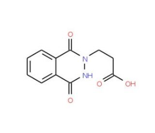 3-(1,4-dioxo-3,4-dihydrophthalazin-2(1H)-yl)propanoic acid (CAS 4572-80-9) - chemical structure image