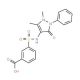 3-(1,5-Dimethyl-3-oxo-2-phenyl-2,3-dihydro-1H-pyrazol-4-ylsulfamoyl)-benzoic acid - chemical structure image