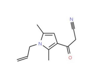 3-(1-Allyl-2,5-dimethyl-1H-pyrrol-3-yl)-3-oxo-propionitrile - chemical structure image