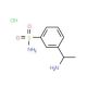 3-(1-aminoethyl)benzenesulfonamide hydrochloride - chemical structure image