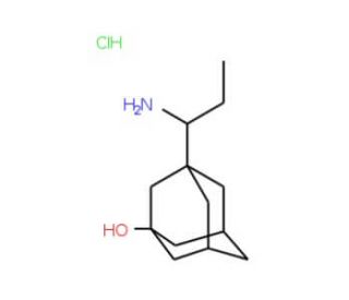 3-(1-Aminopropyl)-1-adamantanol hydrochloride - chemical structure image