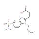 3-{1-butyl-5-[(dimethylamino)sulfonyl]-1H-benzimidazol-2-yl}propanoic acid - chemical structure image