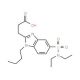 3-(1-Butyl-5-diethylsulfamoyl-1H-benzoimidazol-2-yl)-propionic acid - chemical structure image