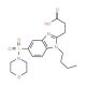 3-[1-Butyl-5-(morpholine-4-sulfonyl)-1H-benzoimidazol-2-yl]-propionic acid - chemical structure image