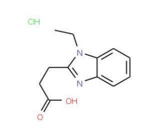 3-(1-Ethyl-1H-benzoimidazol-2-yl)-propionic acid hydrochloride - chemical structure image