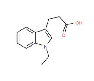 3-(1-Ethyl-1H-indol-3-yl)-propionic acid - chemical structure image