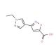 3-(1-Ethyl-1H-pyrazol-4-yl)-isoxazole-5-carboxylic acid - chemical structure image