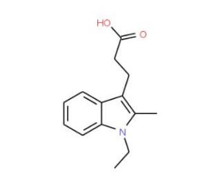 3-(1-Ethyl-2-methyl-1H-indol-3-yl)-propionic acid - chemical structure image