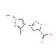 3-(1-Ethyl-3-methyl-1H-pyrazol-4-yl)-isoxazole-5-carboxylic acid (CAS 957490-68-5) - chemical structure image