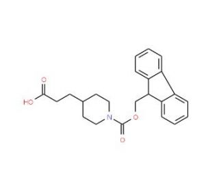 3-(1-Fmoc-piperidin-4-yl)propionic acid (CAS 154938-68-8) - chemical structure image