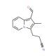 3-(1-Formyl-2-methyl-indolizin-3-yl)-propionitrile - chemical structure image