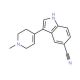 3-(1-Methyl-1,2,3,6-tetrahydro-4-pyridinyl)-1H-indole-5-carbonitrile - chemical structure image