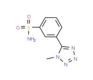 3-(1-methyl-1H-1,2,3,4-tetrazol-5-yl)benzene-1-sulfonamide (CAS 1099660-81-7) - chemical structure image
