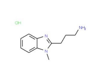 3-(1-Methyl-1H-benzimidazol-2-yl)propan-1-aminehydrochloride - chemical structure image