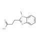 3-(1-Methyl-1H-benzoimidazol-2-yl)-propionic acid (CAS 24786-75-2) - chemical structure image