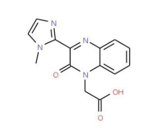 [3-(1-methyl-1H-imidazol-2-yl)-2-oxoquinoxalin-1(2H)-yl]acetic acid - chemical structure image