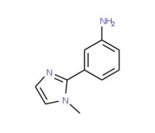 3-(1-methyl-1H-imidazol-2-yl)aniline - chemical structure image
