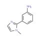 3-(1-methyl-1H-imidazol-2-yl)aniline - chemical structure image