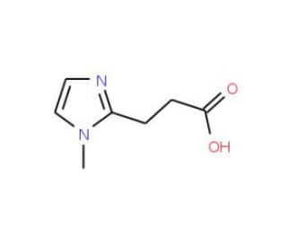3-(1-Methyl-1H-imidazol-2-yl)-propionic acid (CAS 869938-98-7) - chemical structure image