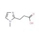 3-(1-Methyl-1H-imidazol-2-yl)-propionic acid (CAS 869938-98-7) - chemical structure image