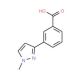 3-(1-Methyl-1H-pyrazol-3-yl)benzoic acid (CAS 906352-85-0) - chemical structure image