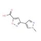 3-(1-Methyl-1H-pyrazol-4-yl)-isoxazole-5-carboxylic acid - chemical structure image